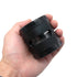 Gordon 5 Pieces Aluminum Alloy Herb Grinder, 61 mm Smoker Grinder with Window, Black Easy Clean Herb Grinders